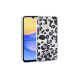 Techtrove Samsung Galaxy A56 Kılıf İpeksi Desenli Tasarımlı Kamera Koruma Çıkıntılı A+ Kalite Kapak Gri Leopar