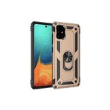 Techtrove Samsung Galaxy A71 Kılıf Yüzüklü Stand Olabilen Magnetic Tpu Tank Kapak Gold