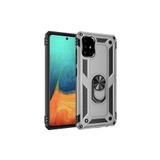 Techtrove Samsung Galaxy A71 Kılıf Yüzüklü Stand Olabilen Magnetic Tpu Tank Kapak Gri