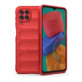 Techtrove Samsung Galaxy M33 Kılıf Elde Kaymaz İçi Kadife Silikon Kapak Kırmızı
