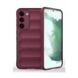 Techtrove Samsung Galaxy S23 Plus Kılıf Elde Kaymaz İçi Kadife Silikon Kapak Bordo