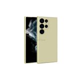 Techtrove Samsung Galaxy S23 Ultra Kılıf Premier Silikon Lansman A Kalite Kapak Gold