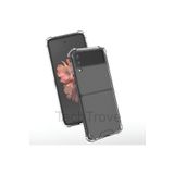 Techtrove Samsung Galaxy Z Flip 4 Kılıf Şeffaf Ekstra Darbe Korumalı Kapak Şeffaf