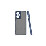 Techtrove Tecno Camon 19 Pro Kılıf Buzlu Tasarım Kenarları Yumuşak Kamera Koruma Çıkıntılı Kapak Lacivert
