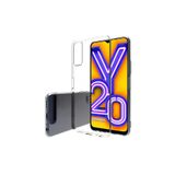 Techtrove Vivo Y20 Kılıf Esnek Ve Şeffaf Tpu Silikon Kapak Şeffaf