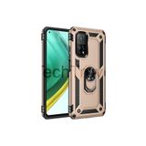 Techtrove Xiaomi Mi 10T 5G Kılıf Yüzüklü Stand Olabilen Magnetic Tpu Tank Kapak Gold
