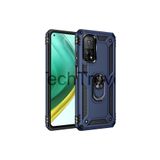 Techtrove Xiaomi Mi 10T 5G Kılıf Yüzüklü Stand Olabilen Magnetic Tpu Tank Kapak Mavi