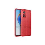 Techtrove Xiaomi Mi 10T Kılıf Deri Extra Korumalı Slikon Kapak Kırmızı