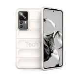 Techtrove Xiaomi Mi 12T Pro Kılıf Elde Kaymaz İçi Kadife Silikon Kapak Krem