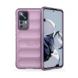 Techtrove Xiaomi Mi 12T Pro Kılıf Elde Kaymaz İçi Kadife Silikon Kapak Mor