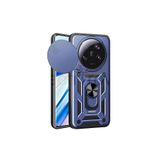 Techtrove Xiaomi Mi 13 Ultra Kılıf Magnetik Standlı Sürgülü Kamera Korumalı Tank Kapak Mavi