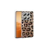 Techtrove Xiaomi Mi 14T Pro Kılıf İpeksi Desenli Tasarımlı Kamera Koruma Çıkıntılı A+ Kalite Kapak Gold Leopar