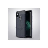 Techtrove Xiaomi Mi 8 Se Kılıf Deri Extra Korumalı Slikon Kapak Lacivert