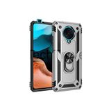 Techtrove Xiaomi Poco F2 Pro Kılıf Yüzüklü Stand Olabilen Magnetic Tpu Tank Kapak Gri