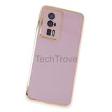 Techtrove Xiaomi Poco F5 Pro Kılıf Parlak Tasrım Kamera Korumalı Ultra Yumuşak Esnek A+ Kalite Kapak Mor