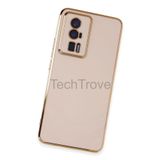 Techtrove Xiaomi Poco F5 Pro Kılıf Parlak Tasrım Kamera Korumalı Ultra Yumuşak Esnek A+ Kalite Kapak Pembe