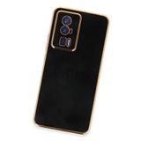Techtrove Xiaomi Poco F5 Pro Kılıf Parlak Tasrım Kamera Korumalı Ultra Yumuşak Esnek A+ Kalite Kapak Siyah