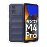 Techtrove Xiaomi Poco M4 Pro 4G Kılıf Elde Kaymaz İçi Kadife Silikon Kapak Lacivert