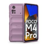 Techtrove Xiaomi Poco M4 Pro 4G Kılıf Elde Kaymaz İçi Kadife Silikon Kapak Mor