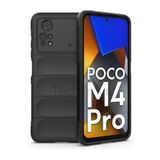 Techtrove Xiaomi Poco M4 Pro 4G Kılıf Elde Kaymaz İçi Kadife Silikon Kapak Siyah