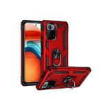 Techtrove Xiaomi Poco X3 Gt Kılıf Yüzüklü Stand Olabilen Magnetic Tpu Tank Kapak Kırmızı