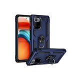 Techtrove Xiaomi Poco X3 Gt Kılıf Yüzüklü Stand Olabilen Magnetic Tpu Tank Kapak Mavi