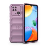 Techtrove Xiaomi Redmi 10C Kılıf Elde Kaymaz İçi Kadife Silikon Kapak Mor