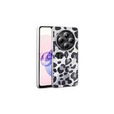 Techtrove Xiaomi Redmi 14C Kılıf İpeksi Desenli Tasarımlı Kamera Koruma Çıkıntılı A+ Kalite Kapak Gri Leopar
