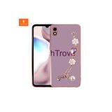 Techtrove Xiaomi Redmi 9A Kılıf El Tutamaçlı Kamera Korumalı A+ Kalite Silikon Kapak Mor