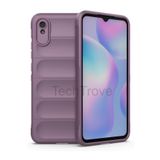 Techtrove Xiaomi Redmi 9A Kılıf Elde Kaymaz İçi Kadife Silikon Kapak Mor