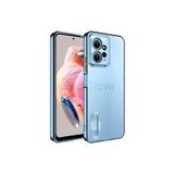 Techtrove Xiaomi Redmi Note 12 4G Kılıf Kamera Korumalı Logo Gösteren Kapak Sierra Mavi