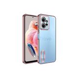 Techtrove Xiaomi Redmi Note 12 4G Kılıf Kamera Korumalı Logo Gösteren Zore Omega Kapak Rosegold