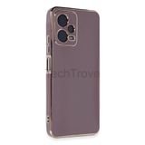 Techtrove Xiaomi Redmi Note 12 5G Kılıf Parlak Tasrım Kamera Korumalı Ultra Yumuşak Esnek A+ Kalite Kapak Mor