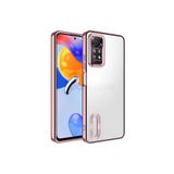 Techtrove Xiaomi Redmi Note 12 Pro 4G Kılıf Kamera Korumalı Logo Gösteren Zore Omega Kapak Rosegold