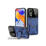 Techtrove Xiaomi Redmi Note 12 Pro 4G Kılıf Kamera Korumalı Stand Özellikli Maksimum Darbe Korumalı Kapak Lacivert