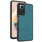 Techtrove Xiaomi Redmi Note 12 Pro 4G Kılıf Premium Deri Dokulu Ekstra Darbe Korumalı Kapak Açık Yeşil