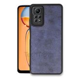 Techtrove Xiaomi Redmi Note 12 Pro 4G Kılıf Premium Deri Dokulu Ekstra Darbe Korumalı Kapak Lacivert