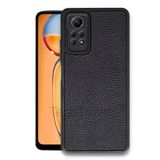 Techtrove Xiaomi Redmi Note 12 Pro 4G Kılıf Premium Deri Dokulu Ekstra Darbe Korumalı Kapak Siyah