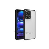 Techtrove Xiaomi Redmi Note 12 Pro Plus 5G Kılıf Buzlu Tasarım Kenarları Yumuşak Kamera Koruma Çıkıntılı Kapak Siyah