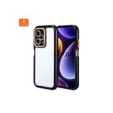 Techtrove Xiaomi Redmi Note 12 Pro Plus 5G Kılıf Kamera Korumalı Renkli Kenar Ve Çerçeve Tasarımlı Kapak Siyah