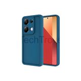 Techtrove Xiaomi Redmi Note 13 Pro 4G Kılıf Kamera Korumalı Kenar Çıkıntılı Soft Renkli Silikon Kapak - Mavi Mavi