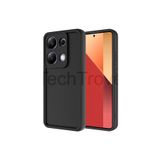 Techtrove Xiaomi Redmi Note 13 Pro 4G Kılıf Kamera Korumalı Kenar Çıkıntılı Soft Renkli Silikon Kapak - Siyah Siyah