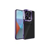 Techtrove Xiaomi Redmi Note 13 Pro 4G Kılıf Kamera Korumalı Logo Gösteren Zore Omega Kapak Derin Mor
