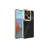Techtrove Xiaomi Redmi Note 13 Pro 4G Kılıf Kamera Korumalı Logo Gösteren Zore Omega Kapak Gold