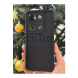 Techtrove Xiaomi Redmi Note 13 Pro 4G Kılıf Kamera Ve Kenar Koruma Çıkıntılı Soft Renkli Silikon Kapak Yumuşak - Siyah