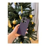 Techtrove Xiaomi Redmi Note 13 Pro 4G Kılıf Karbon Tasarımlı Kamera Korumalı Telefon Kılıfı Mor