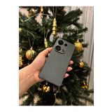 Techtrove Xiaomi Redmi Note 13 Pro 4G Kılıf Karbon Tasarımlı Kamera Korumalı Telefon Kılıfı Yeşil