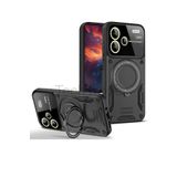Techtrove Xiaomi Redmi Note 13 Pro Plus Kılıf Kamera Korumalı Stand Özellikli Maksimum Darbe Korumalı Kapak Siyah