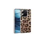 Techtrove Xiaomi Redmi Note 14 4G Kılıf İpeksi Desenli Tasarımlı Kamera Koruma Çıkıntılı A+ Kalite Kapak Gold Leopar