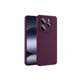 Techtrove Xiaomi Redmi Note 14 5G Kılıf İçi Kadife Süet Tasarımlı Kamera Korumalı Renkli Silikon Kapak Koyu Mor